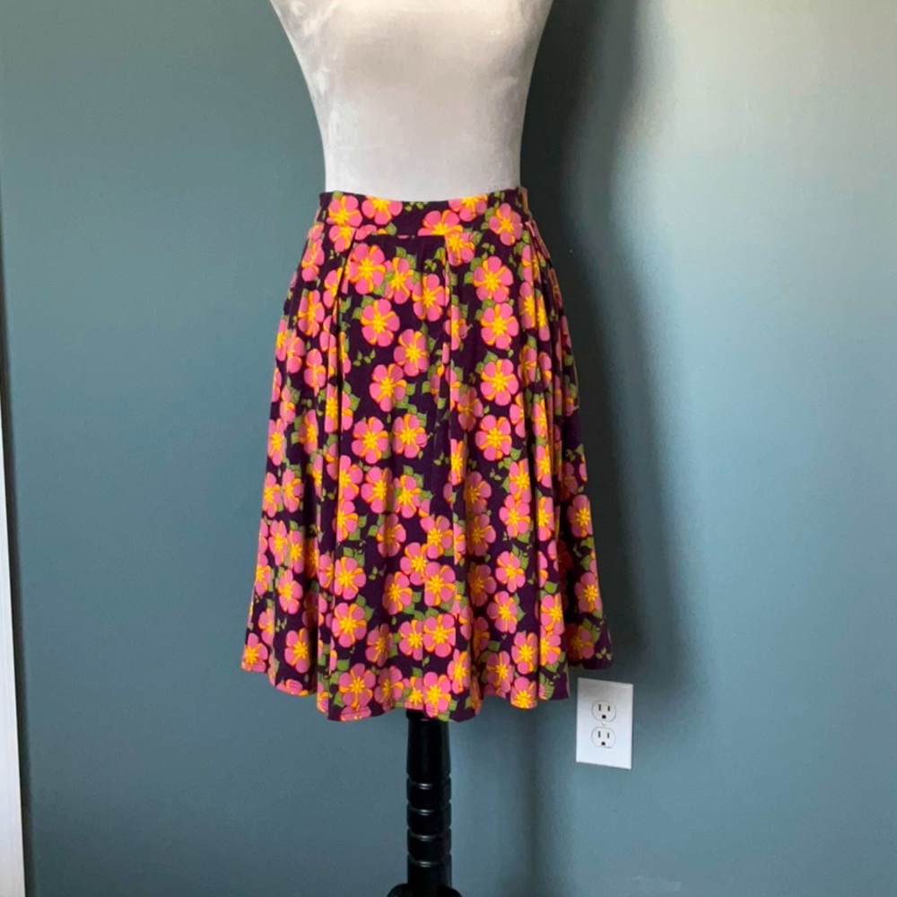 LuLaRoe floral skirt, Medium